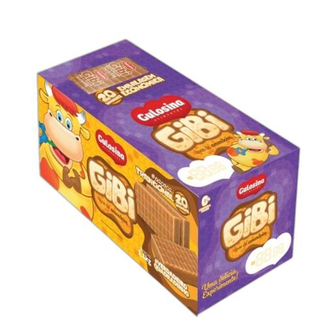 Detalhes do produto Gibi Embr Dp 20X55Gr Gulosina Amendoim