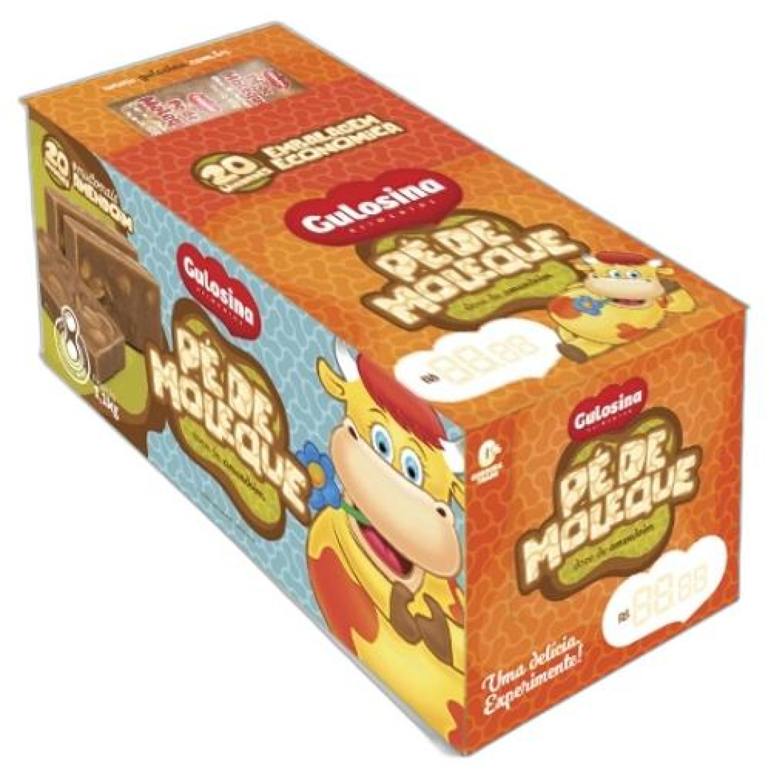 Detalhes do produto Pe Moleque Embr Dp 20X55Gr Gulosina Amendoim