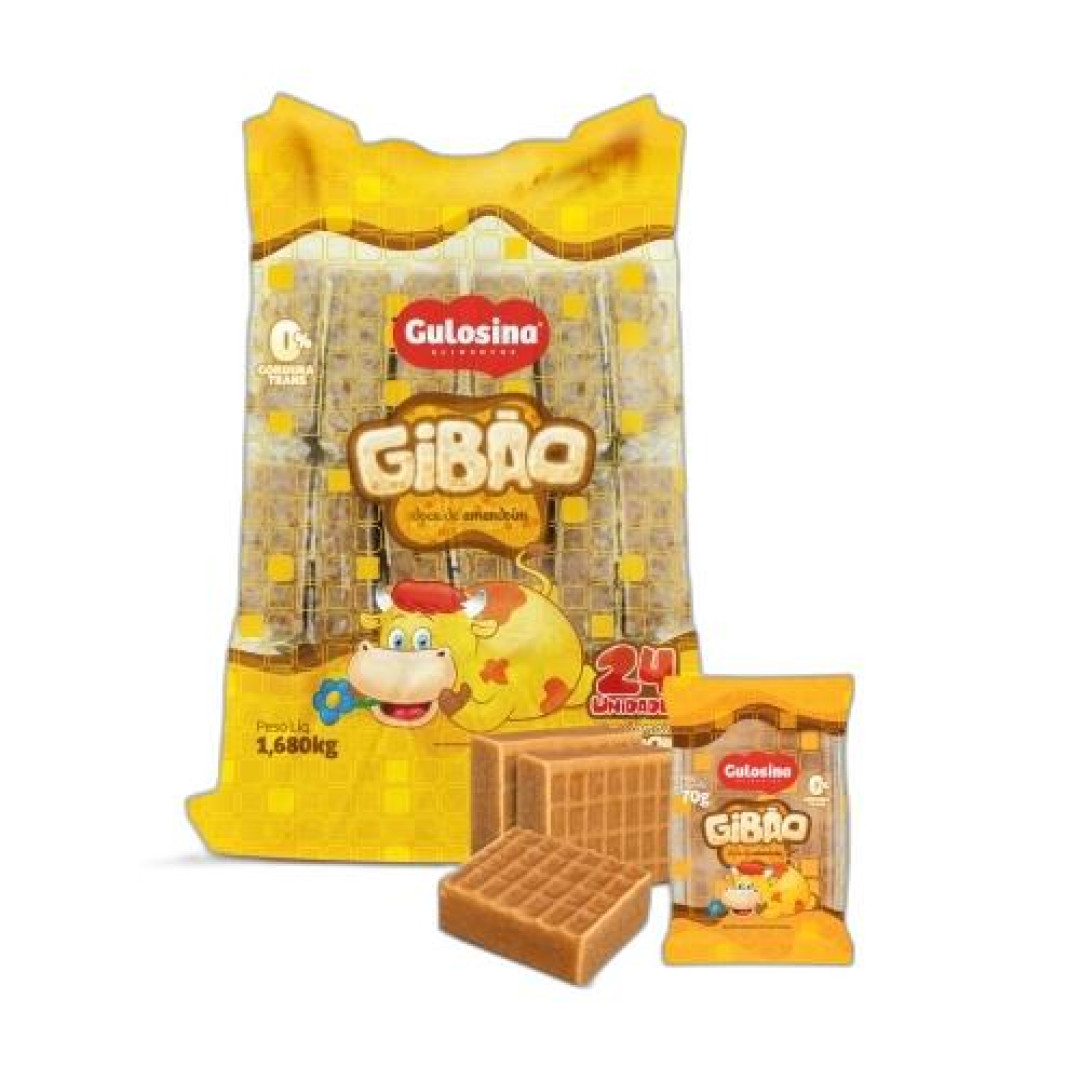 Detalhes do produto Gibao Embr Pc 24X70Gr Gulosina Amendoim