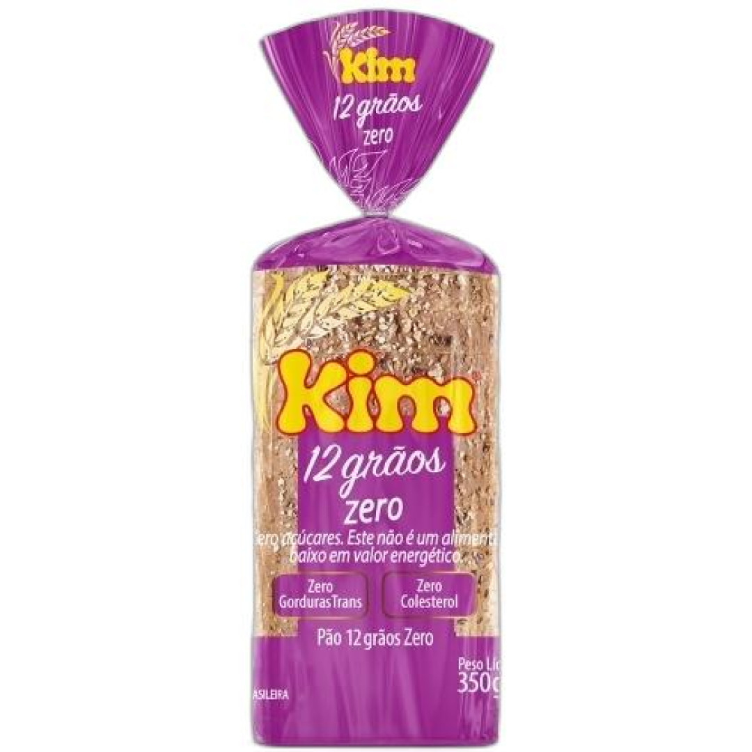 Detalhes do produto Pao For 12 Graos Zero 350G Kim Paes Integral