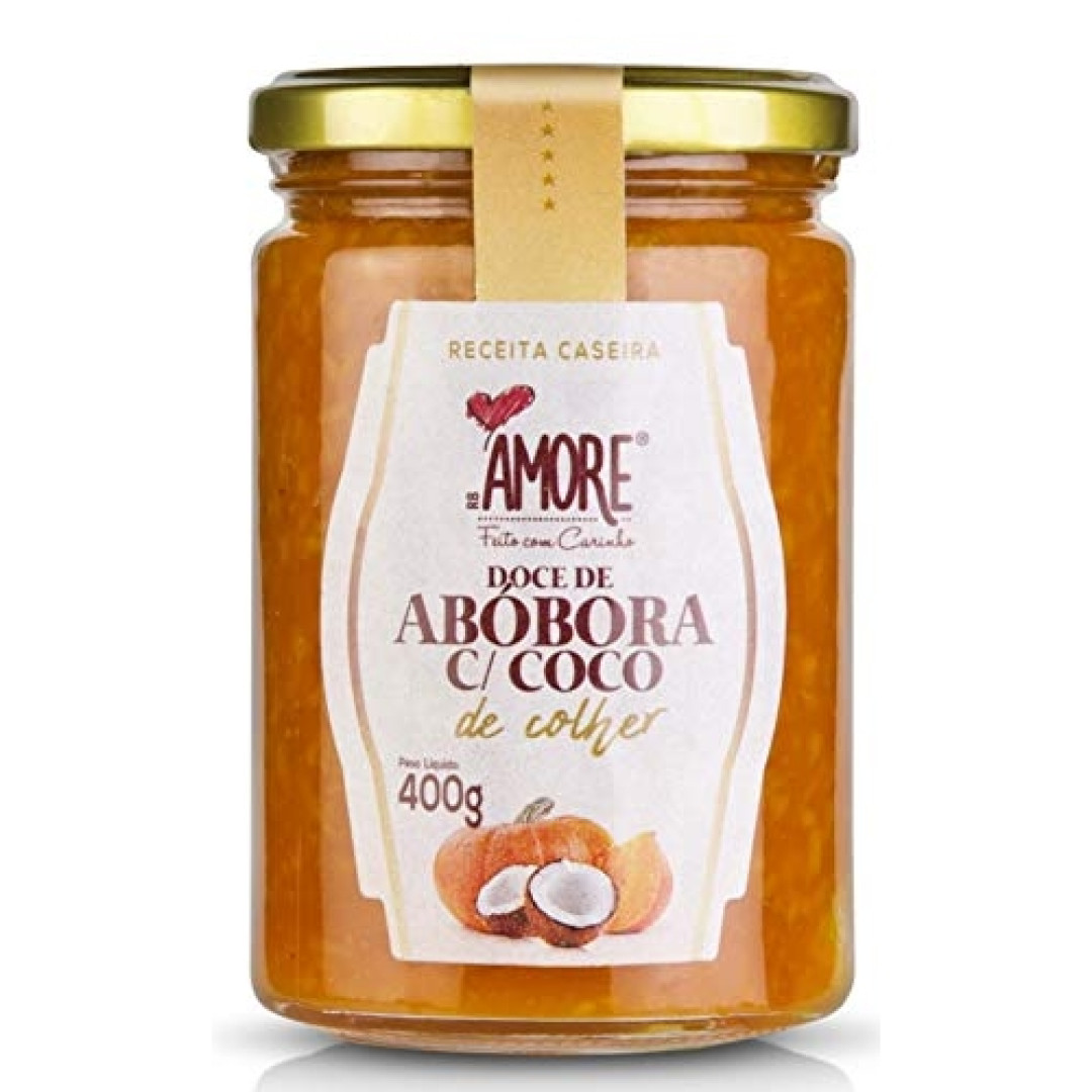 Detalhes do produto Doce Abobora Cremoso Colh 400Gr Rb Amore Abobora.coco