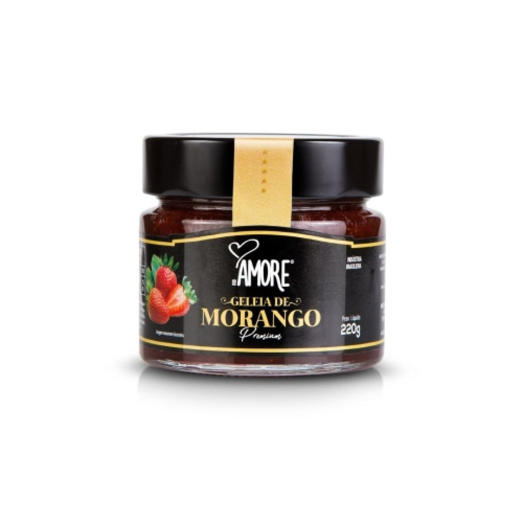 Detalhes do produto Geleia Premium 220Gr Rb Amore Morango