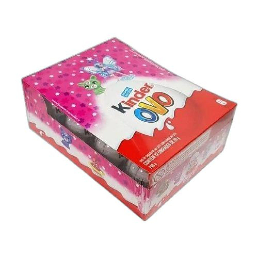 Detalhes do produto Choc Kinder Ovo Menina 12Un Ferrero Ao Leite