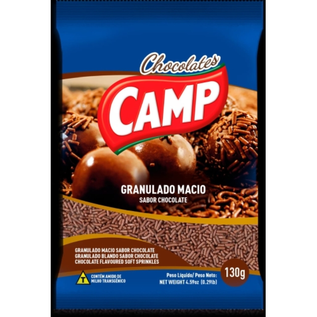 Detalhes do produto Choc Granulado Macio 130Gr Camp Chocolate