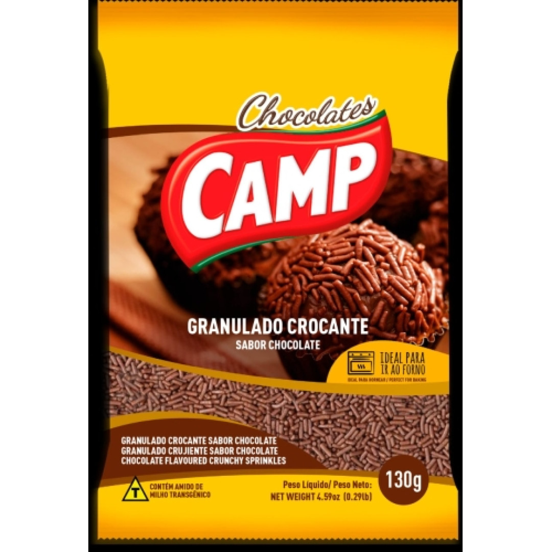 Detalhes do produto Choc Granulado Croc 130Gr Camp Chocolate