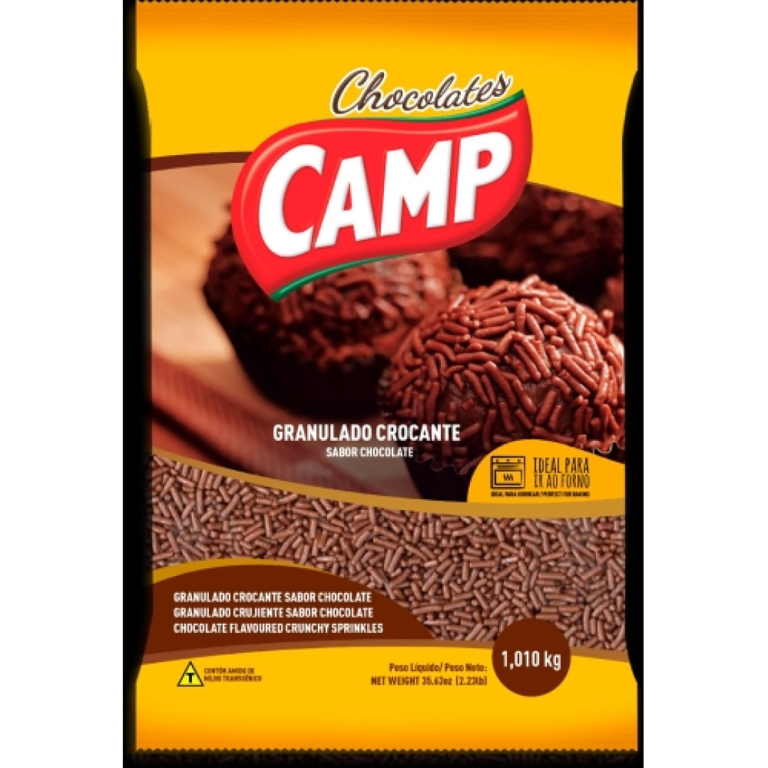 Detalhes do produto Choc Granulado Croc 1,01Kg Camp Chocolate