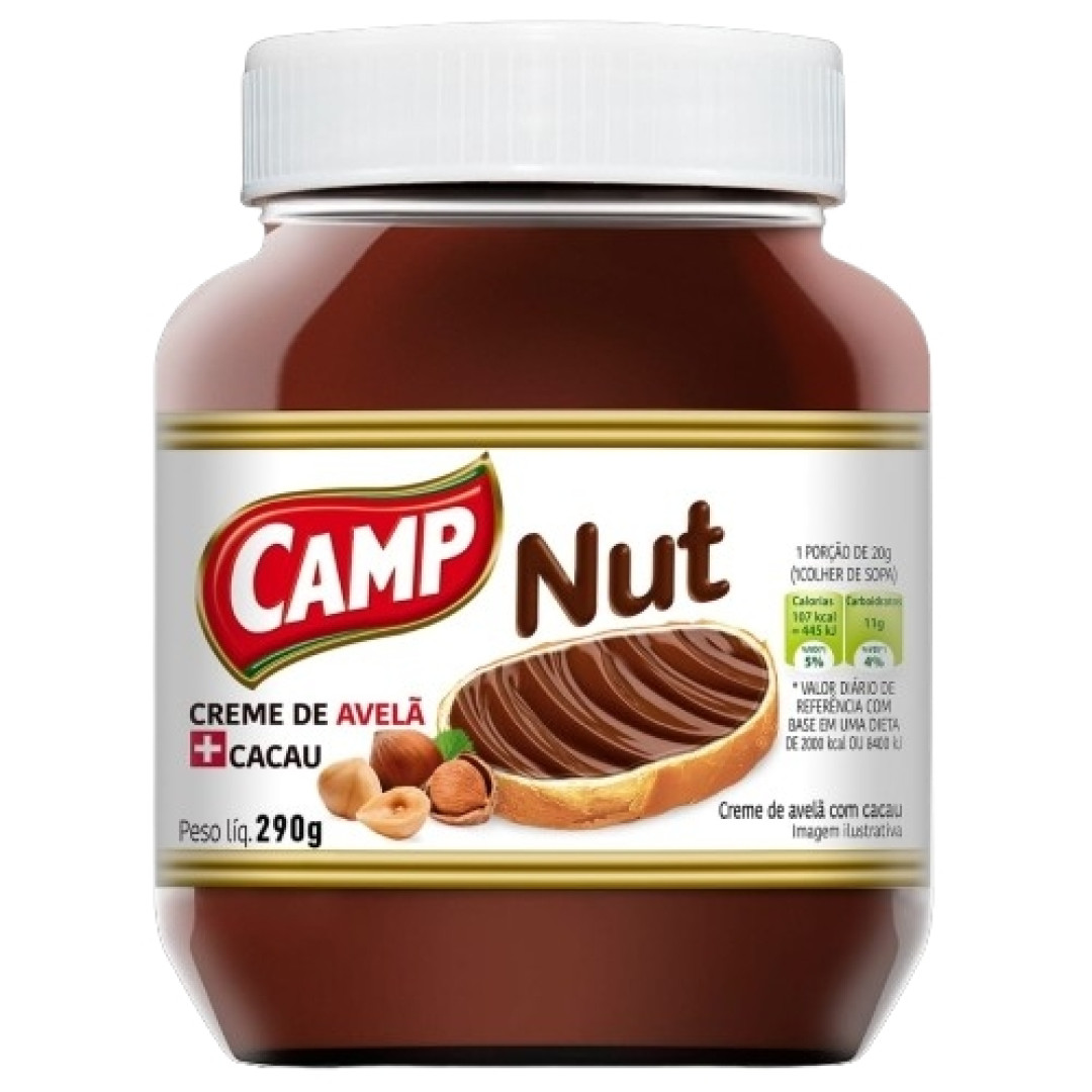 Detalhes do produto Creme Campnut 290Gr Camp Avela