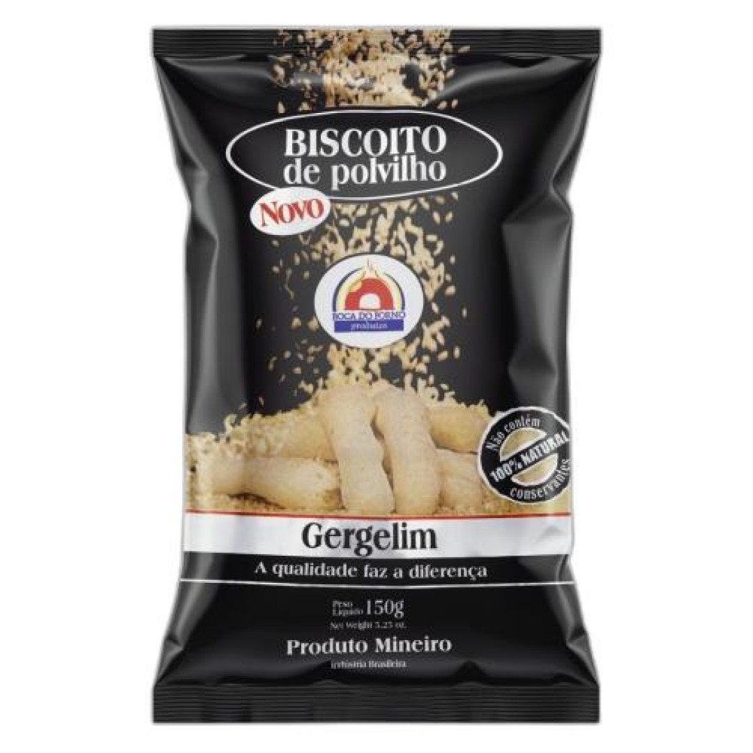 Detalhes do produto Bisc Polvilho 150Gr Boca Do Forno Gergelim