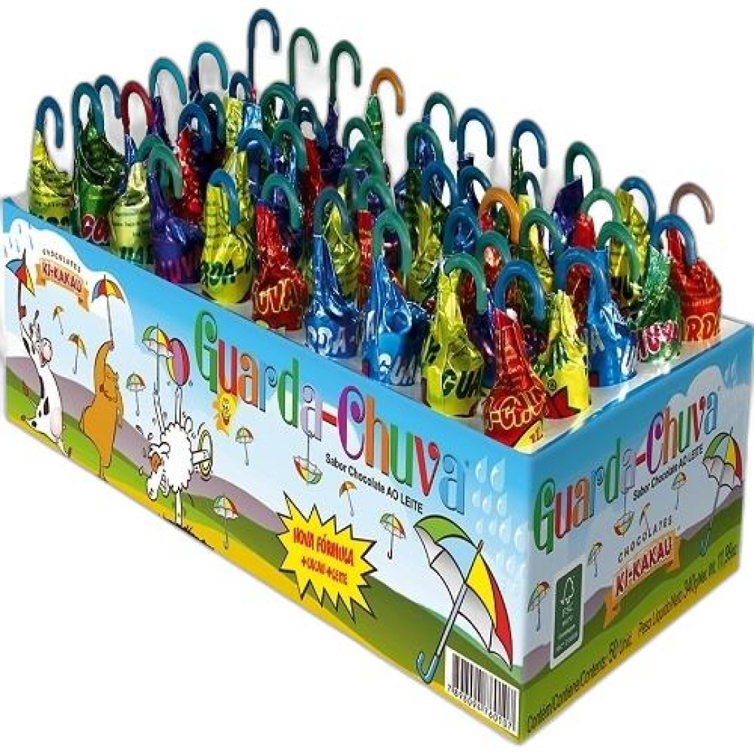 Detalhes do produto Choc Guarda Chuva 50Un (340Gr) Ki Kakau Chocolate