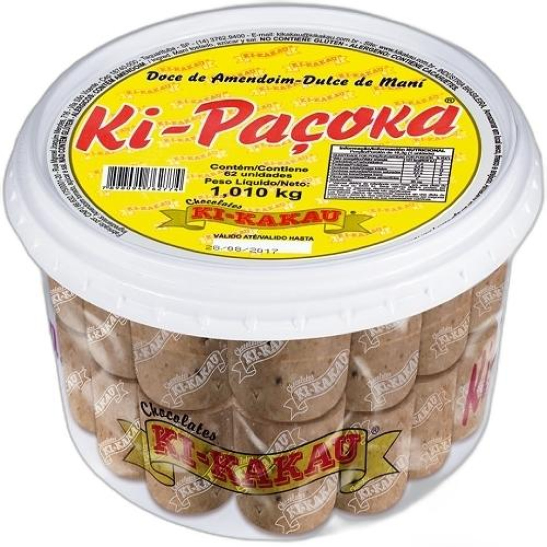 Detalhes do produto Pacoca Rolha Embr Pt 62X16Gr Ki Kakau Amendoim