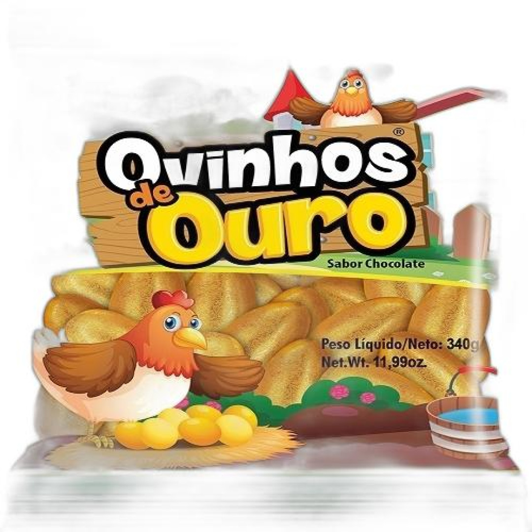 Detalhes do produto Choc Ovinhos De Ouro Pc 340Gr Ki Kakau Chocolate