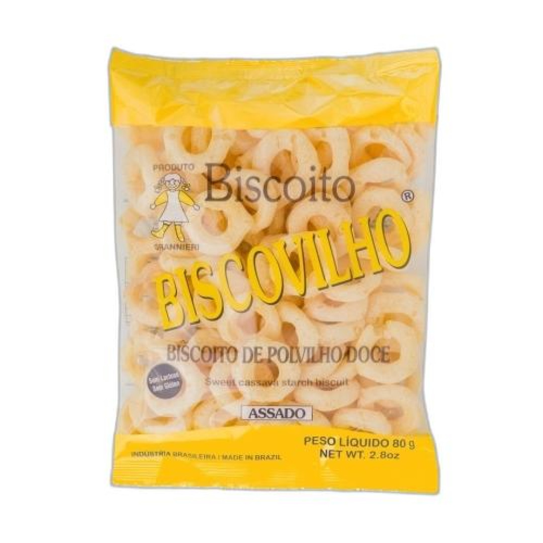 Detalhes do produto Bisc Polvilho Argola 80Gr Biscovilho Doce