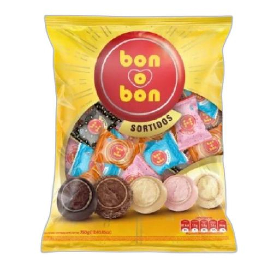Detalhes do produto Bombom Bonobon Pc 750Gr (50Un) Arcor Sortido