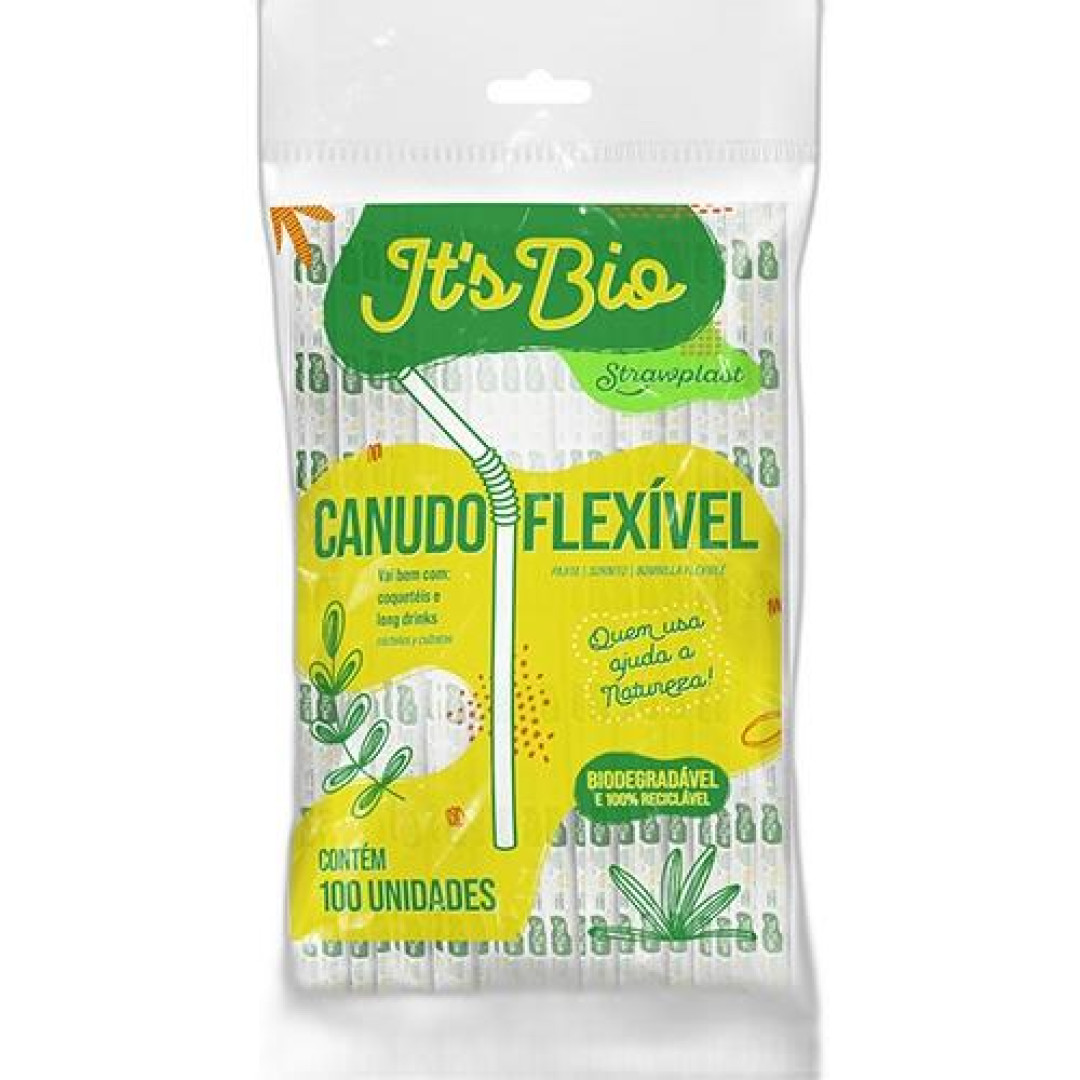 Detalhes do produto X Canudo Bio Flexivel 6Mm 100Un Strawpla Cristal