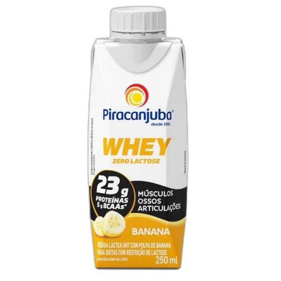 Detalhes do produto Bebida Lactea Whey Zero Lactose 250Ml Pi Banana