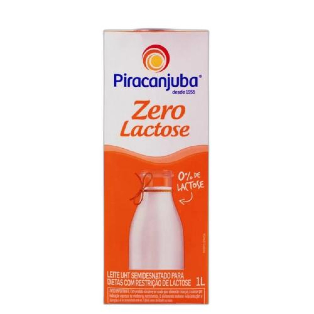 Detalhes do produto Leite Uht Ninho Zero Lactose 1L Piracanj Semidesnatado
