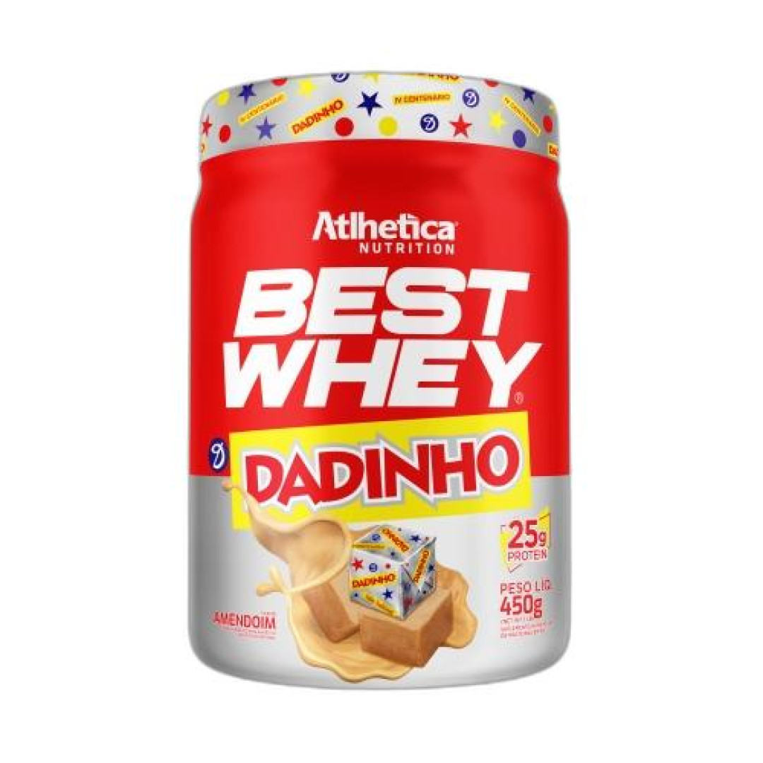 Detalhes do produto Supl Best Whey Pt Dadinho 450Gr Athletic Amendoim