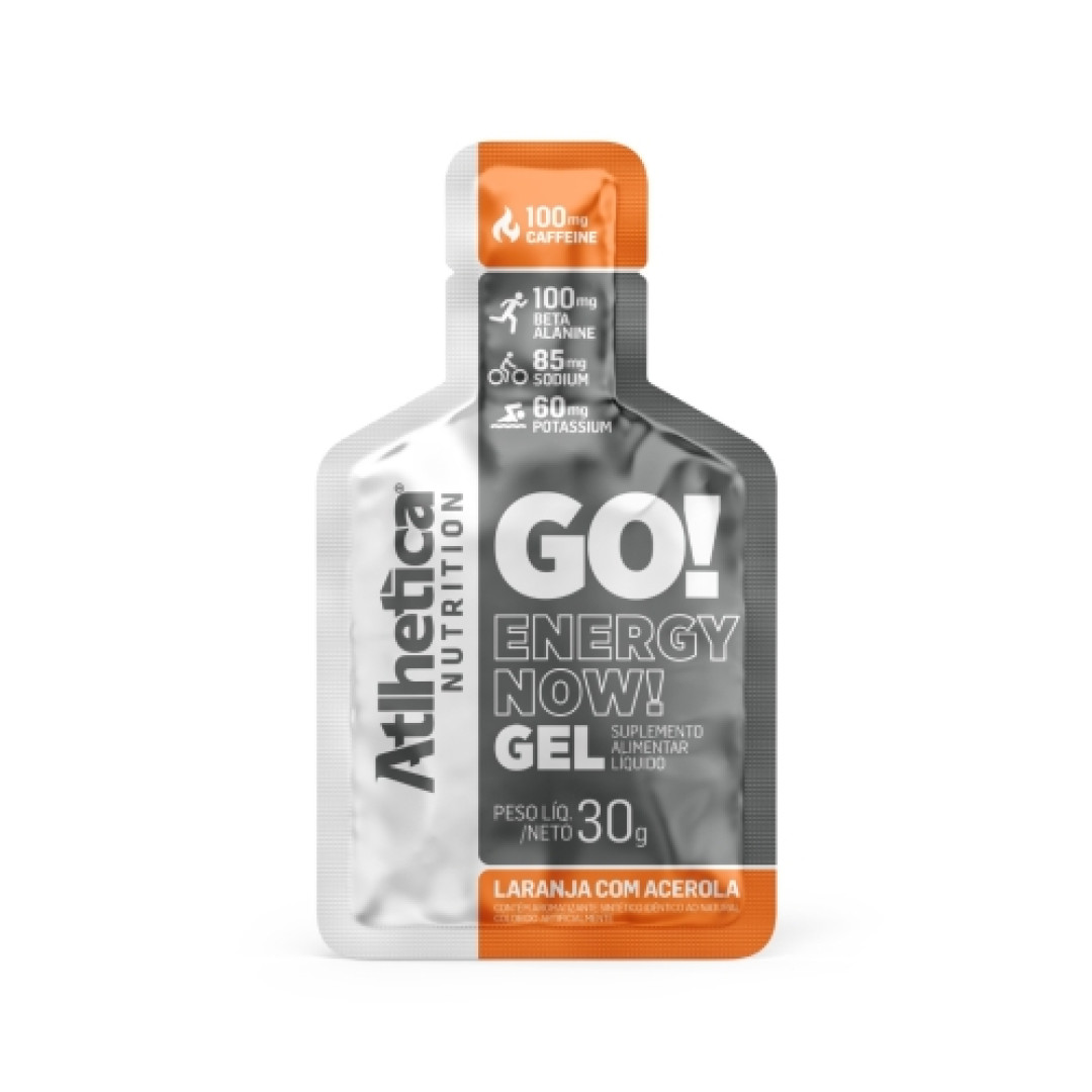 Detalhes do produto Supl Energy Now Gel Sc 30G Athletica  Laranja Acerola