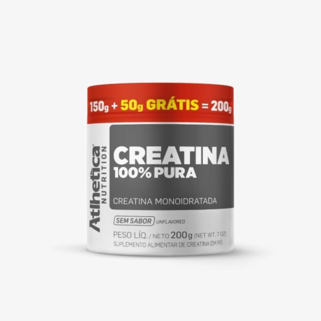 Detalhes do produto Creatina Pura 200Gr Athletica  Natural