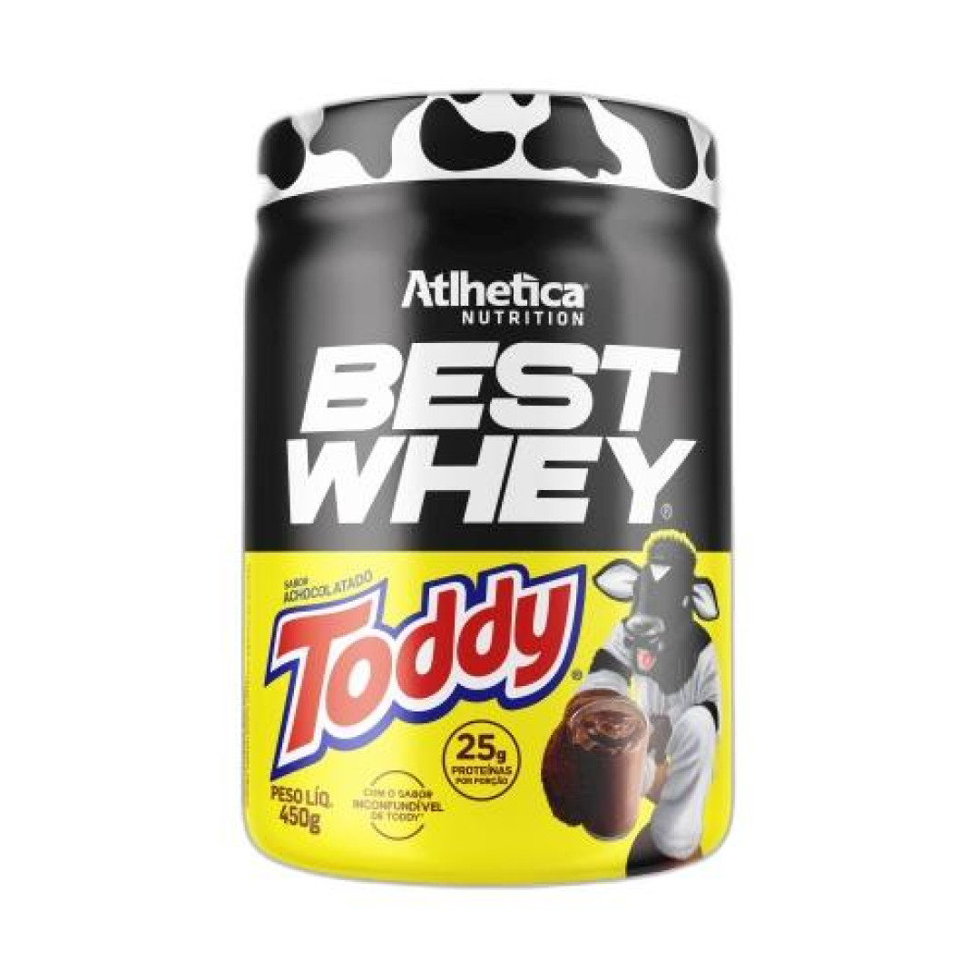 Detalhes do produto Supl Best Whey Pt Toddy 450Gr Athletica  Chocolate