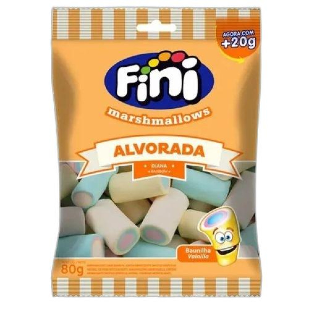 Detalhes do produto Marshmallow Alvorada 80Gr Fini Baunilha