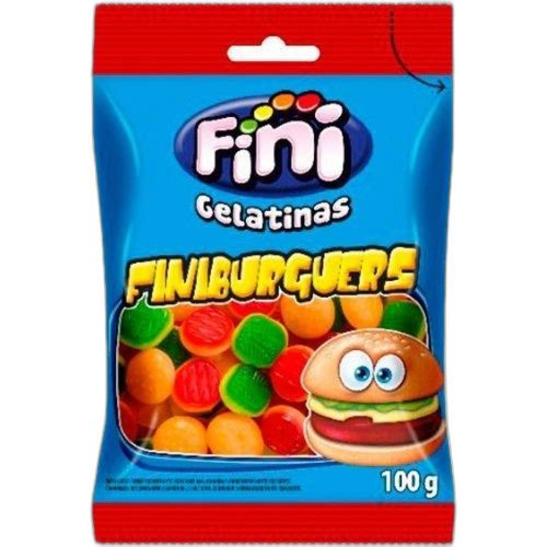 Detalhes do produto Bala Gelatina Burger 80Gr Fini Frutas