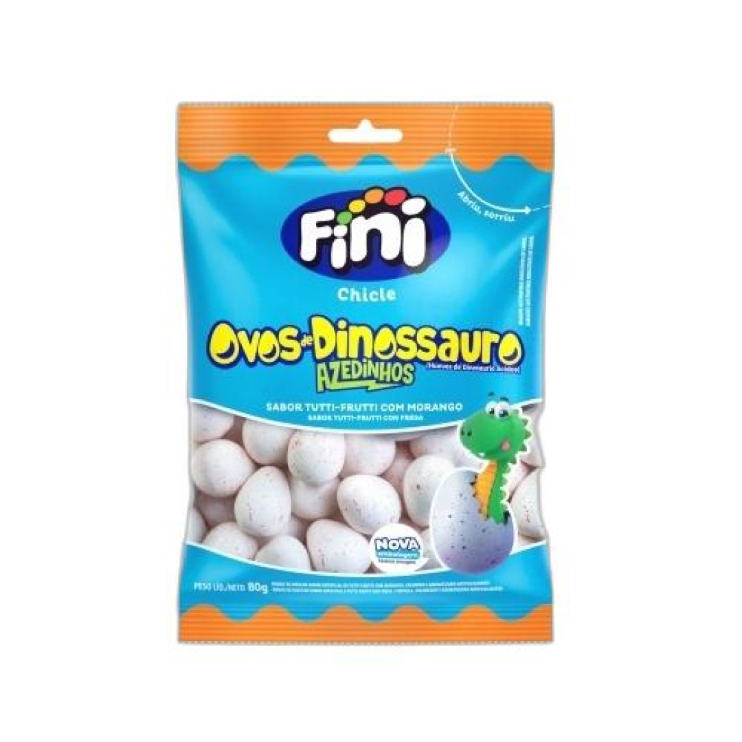 Detalhes do produto Chicle Fini Ovos Dinossauro 80Gr  Mor.tutti Frutt