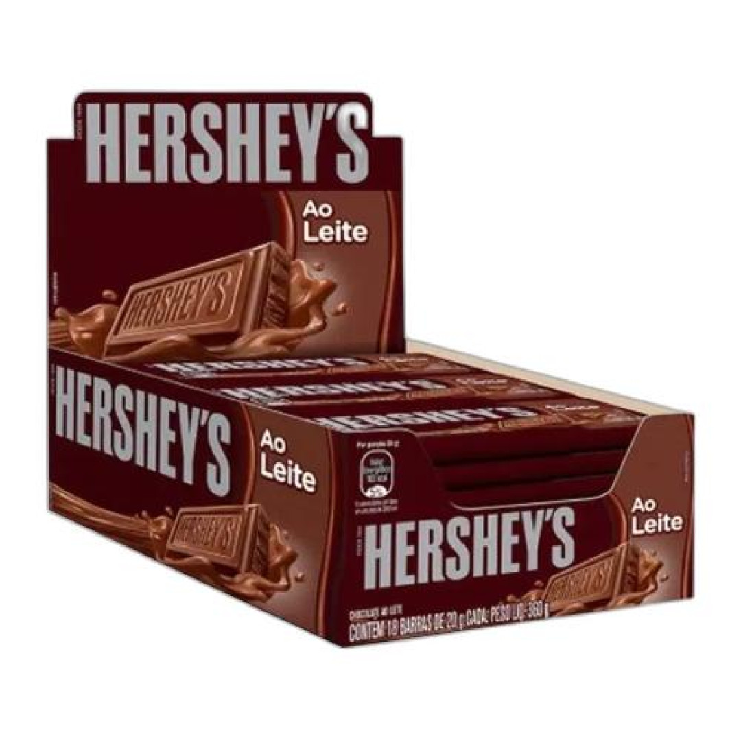 Detalhes do produto Choc 18X20Gr Hersheys Ao Leite