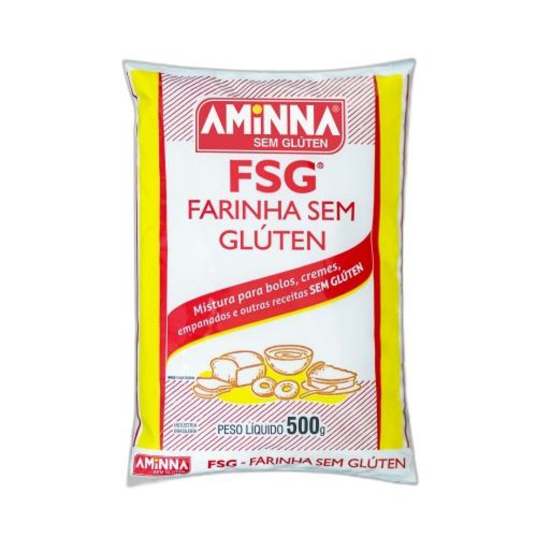 Detalhes do produto Farinha Sem Gluten 500Gr Aminna Sem Gluten