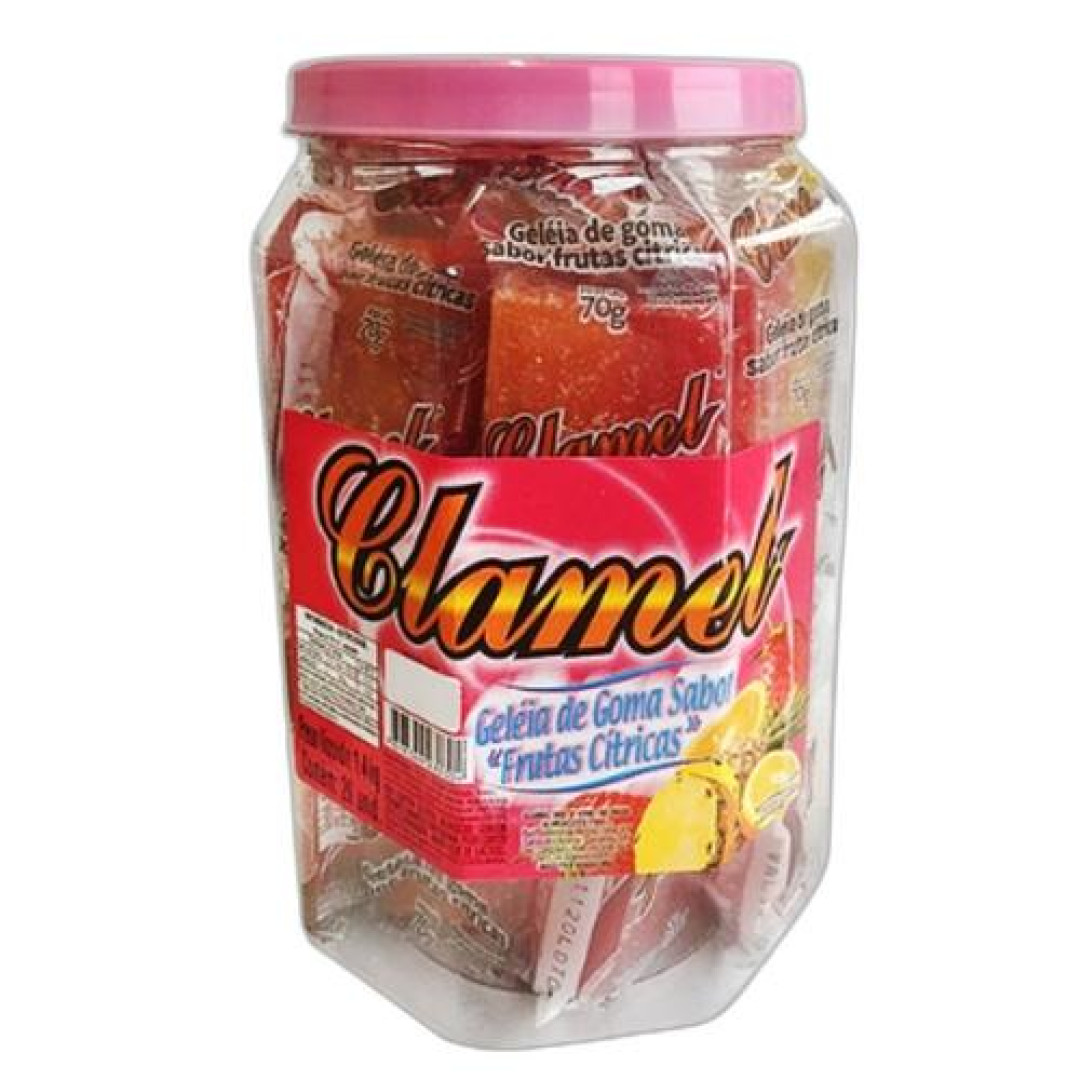 Detalhes do produto Geleia Embr Pt 20X60Gr Clamel Frutas
