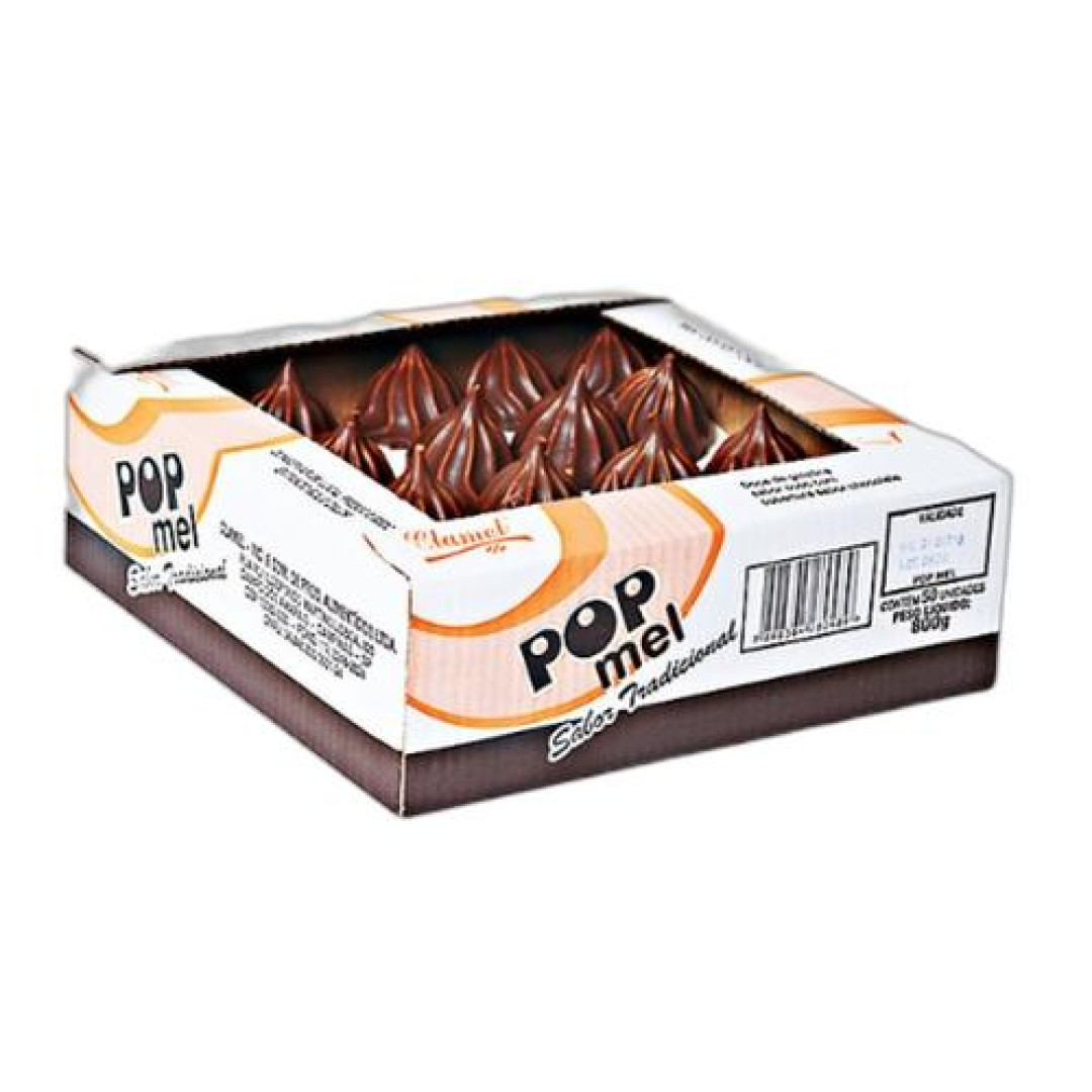 Detalhes do produto Teta Maria Mole Pop Mel Cx 50X16G Clamel .