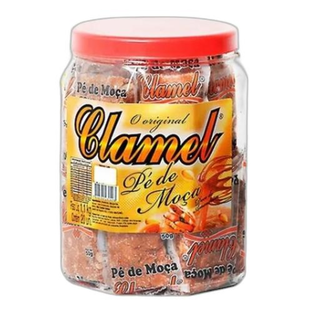 Detalhes do produto Pe Moca Embr Pt 20X55Gr Clamel  Amendoim