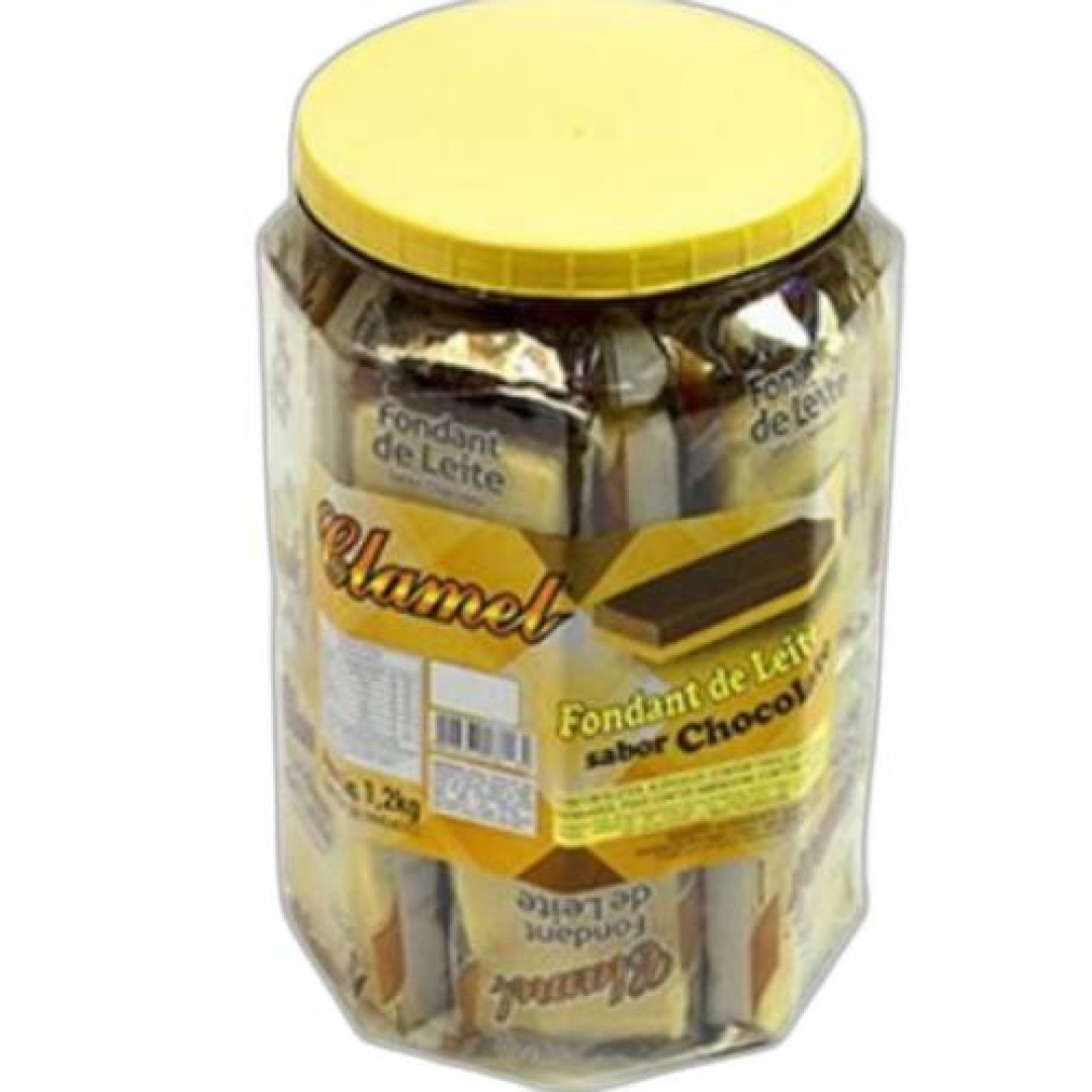 Detalhes do produto Fondant Leite Embr Pt 20X60Gr Clamel  Chocolate