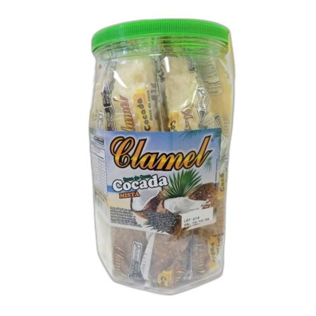 Detalhes do produto Cocada Embr Pt 20X51Gr Clamel Cocada Mista