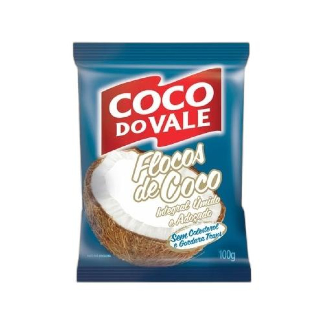 Detalhes do produto Coco Flocos Pc 100Gr Do Vale Adocado.umido