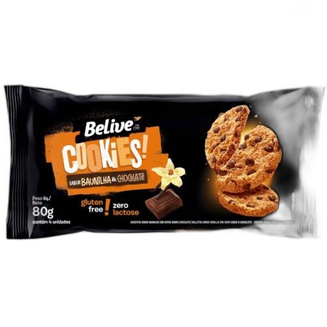 Detalhes do produto Bisc Cookies Zero 80Gr Belive Baunilha.choc