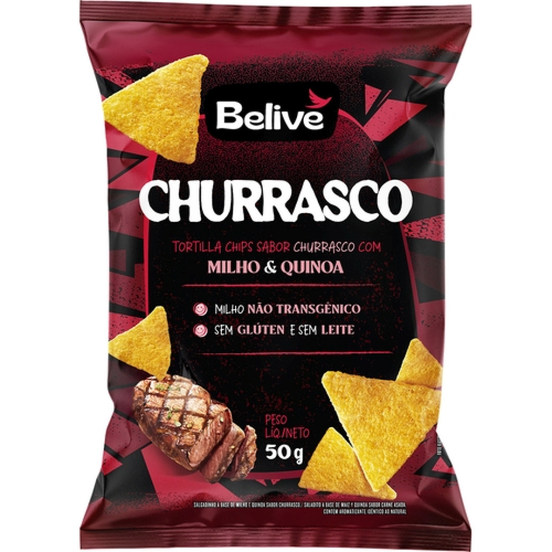 Detalhes do produto Salg Tortilla Chips 50Gr Belive Churrasco