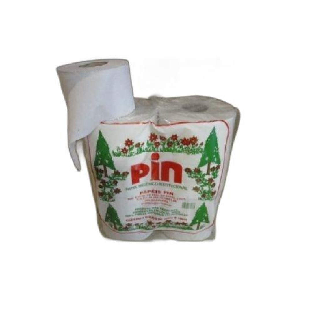 Detalhes do produto Papel Hig Institucional 300Mt 8Un Pin Fibra Natural