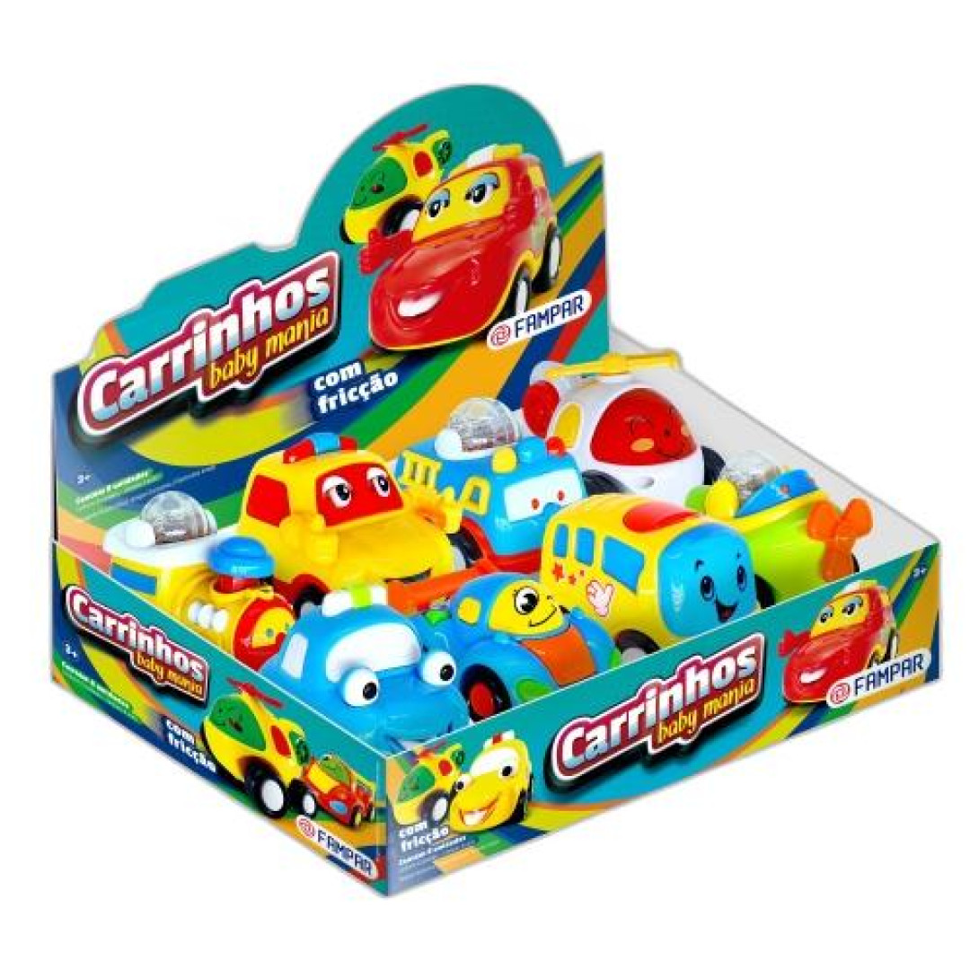 Detalhes do produto X Brinqued Carrinho Baby Mania 8Un Uniao Sortidos