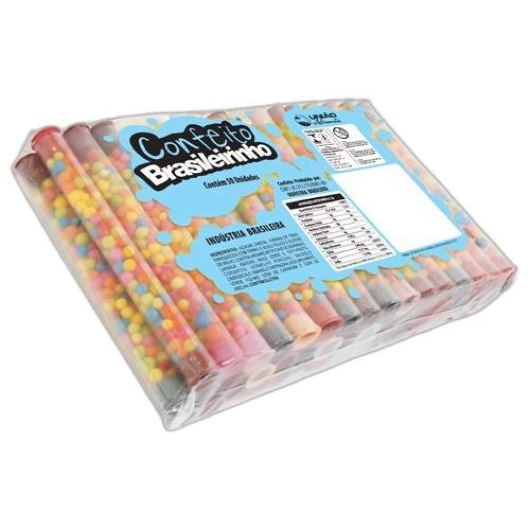 Detalhes do produto Confeito Brasileirinho Anel 50Un Uniao Tutti Frutti