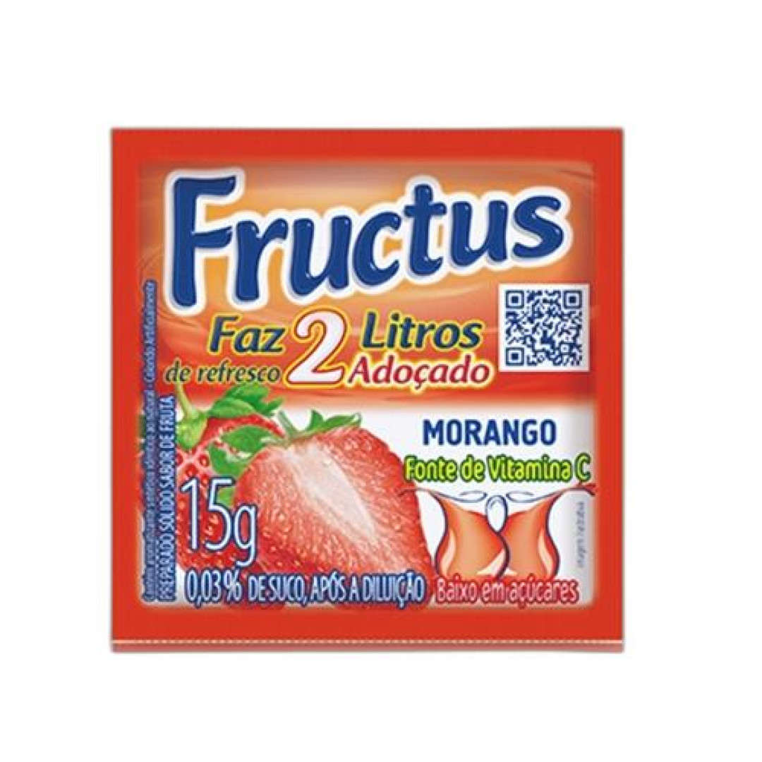 Detalhes do produto Refrc Po Fructus 15Gr (2Lt) Gb Morango