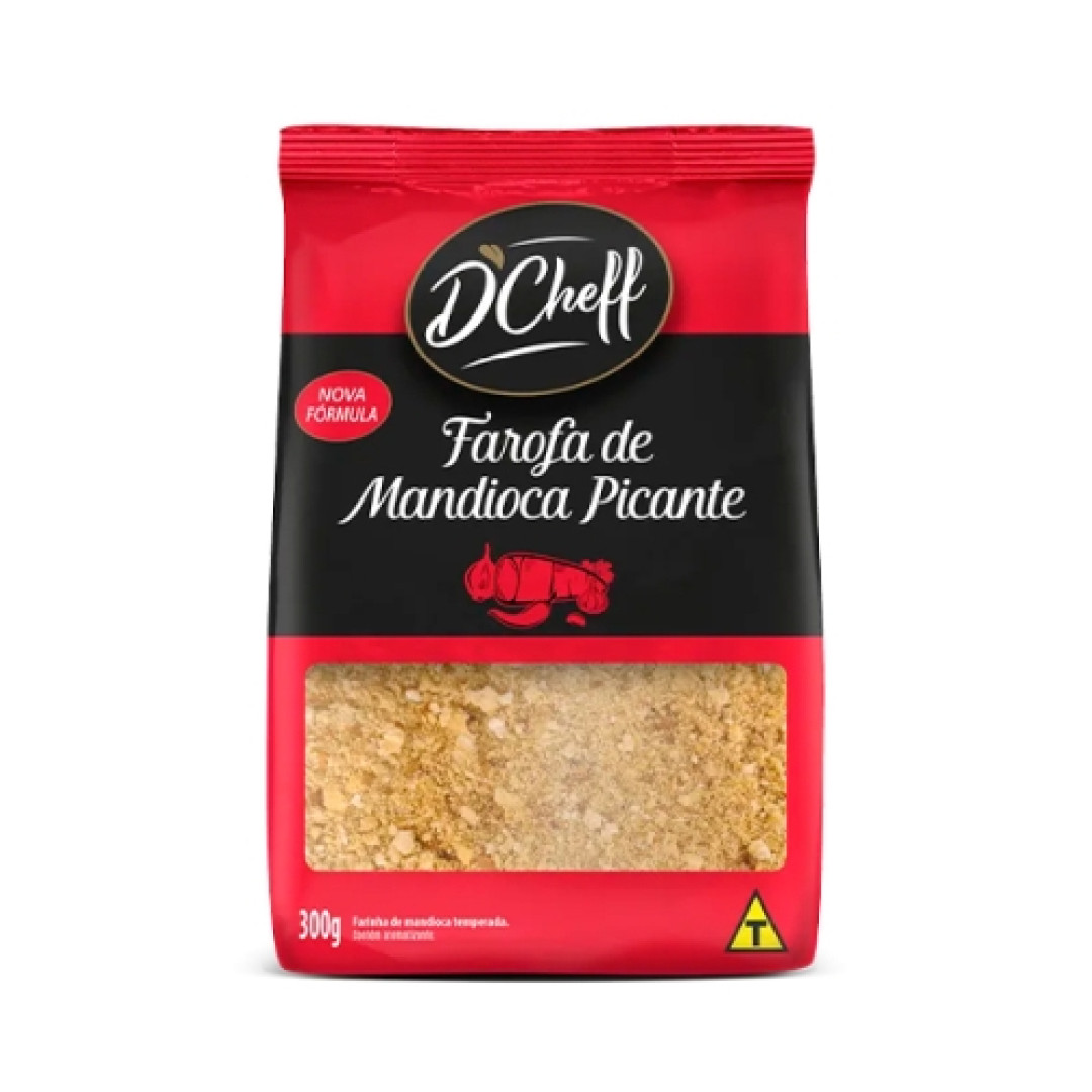 Detalhes do produto Farofa D'cheff 300Gr Ki Sabor Mandioca.picant