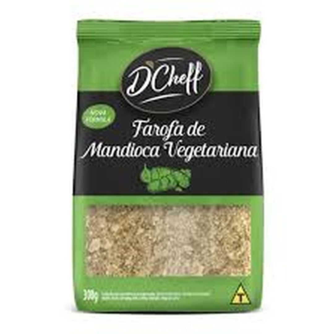 Detalhes do produto Farofa D'cheff 300Gr Ki Sabor Mandioca.vegeta