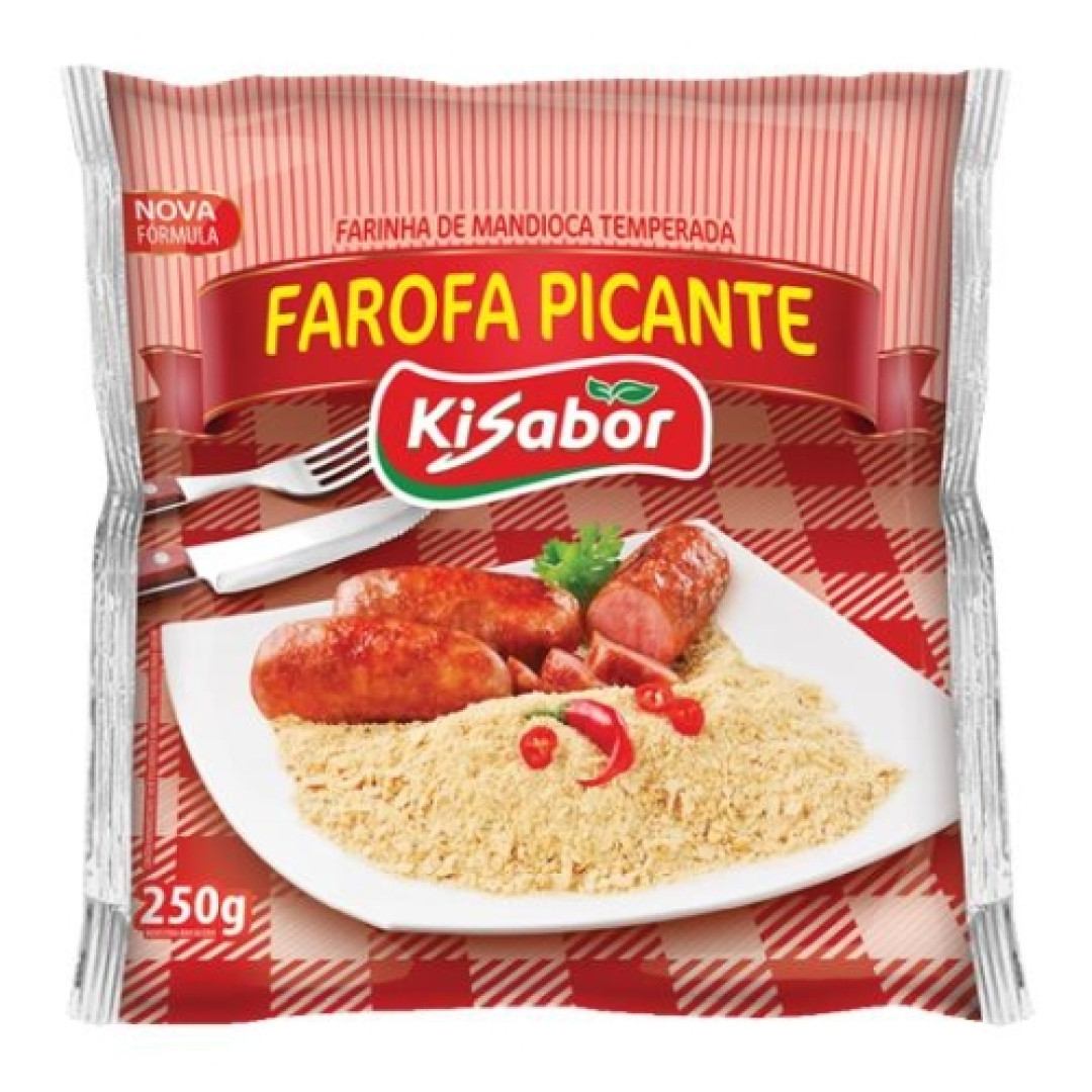 Detalhes do produto Farofa 250Gr Ki Sabor Picante