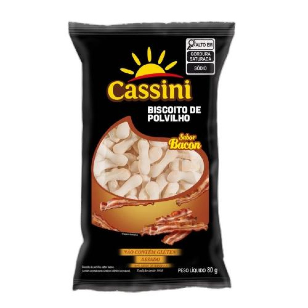 Detalhes do produto Bisc Polvilho Palito 80Gr Cassini Bacon