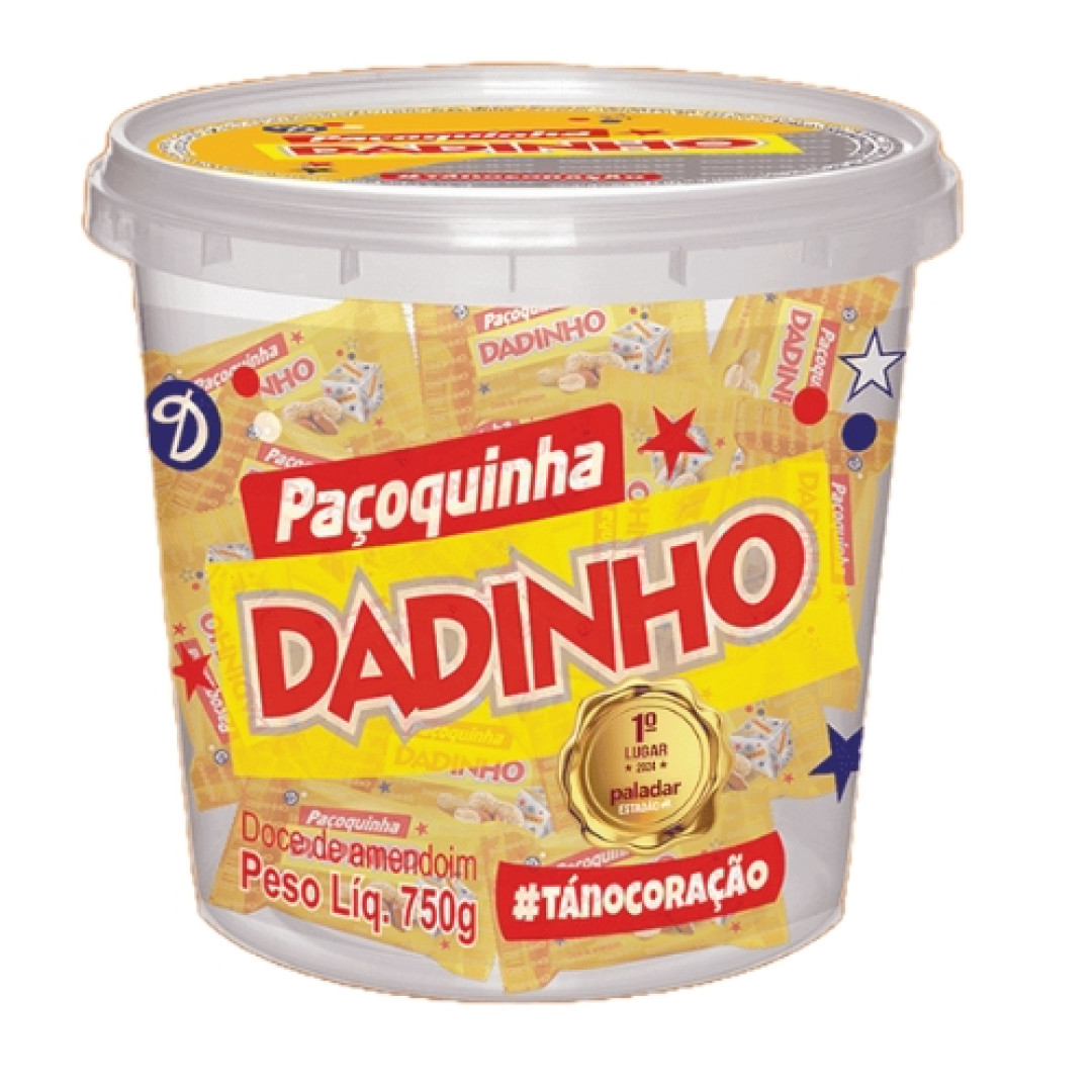 Detalhes do produto Pacoca Rolha Embr Pt 50X15Gr Dadinho Amendoim