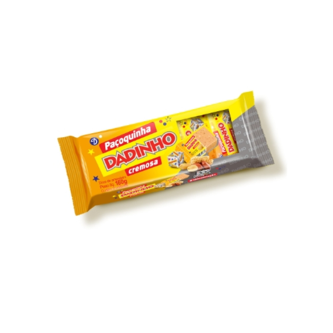 Detalhes do produto Pacoca Quad Embr 8X20Gr Dadinho Amendoim