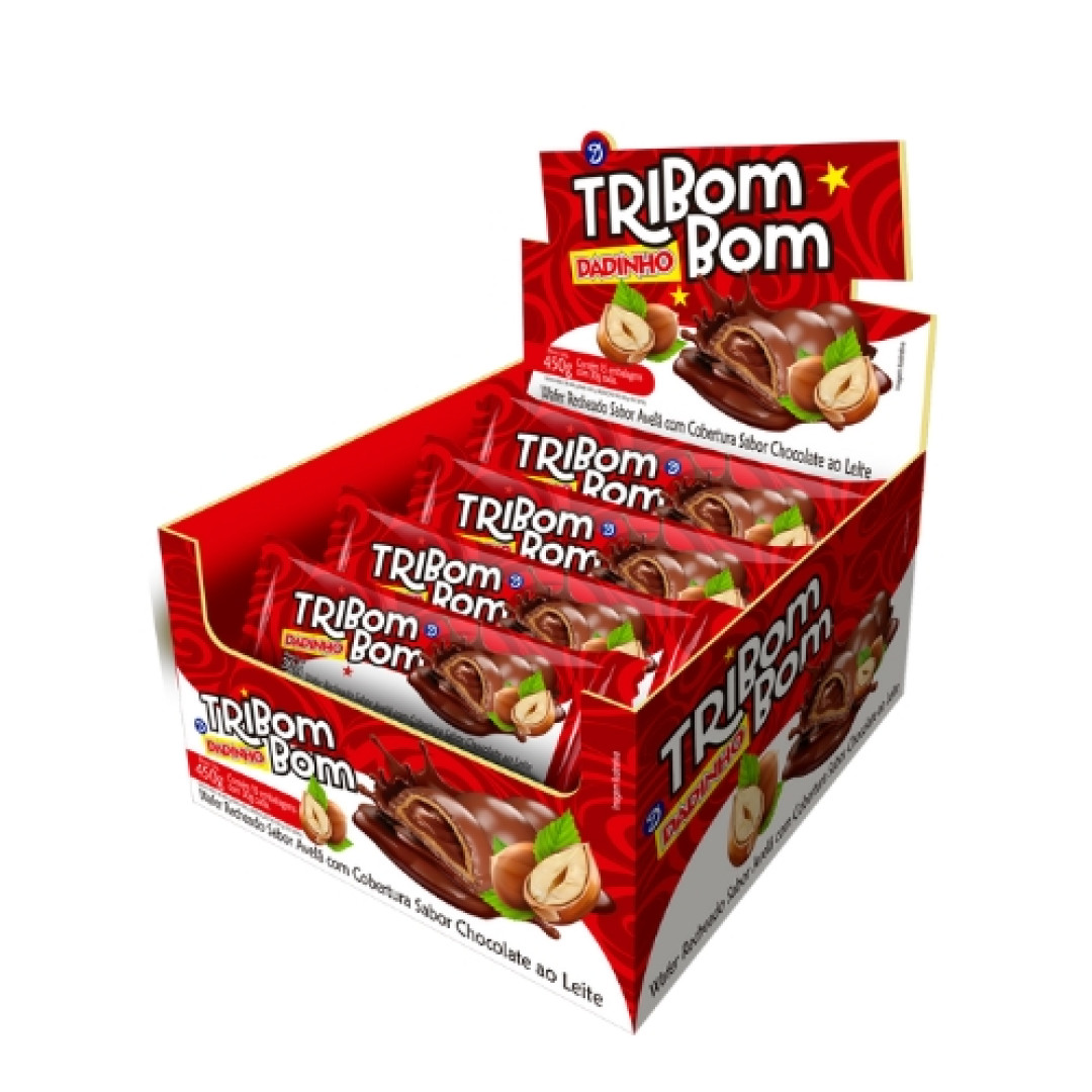 Detalhes do produto Bombom Tribombom Avela Dp 15X30G Dadinho Choc.avela
