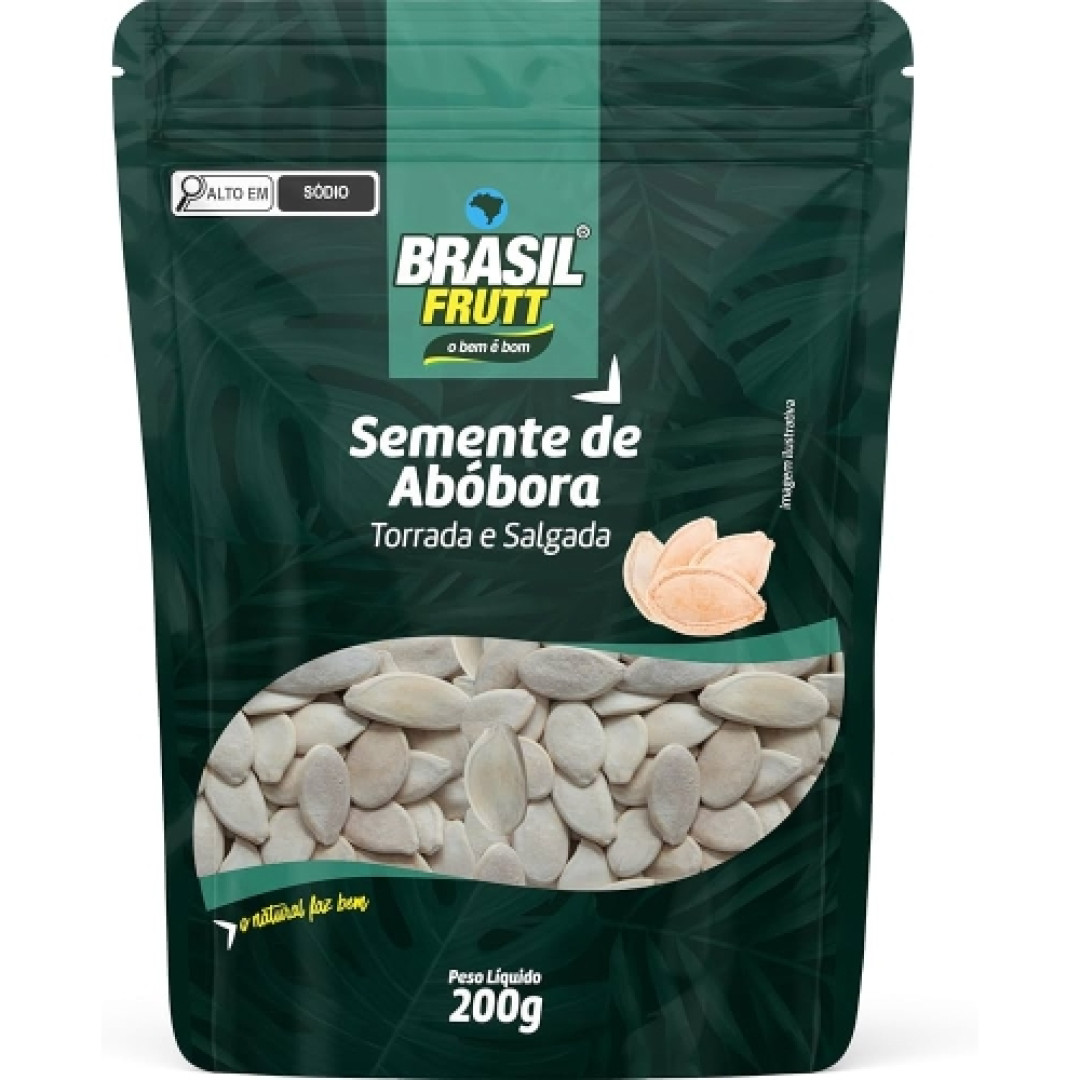 Detalhes do produto Semente Abob C/casca 200Gr Brasil Frutt Torrado.com Sal