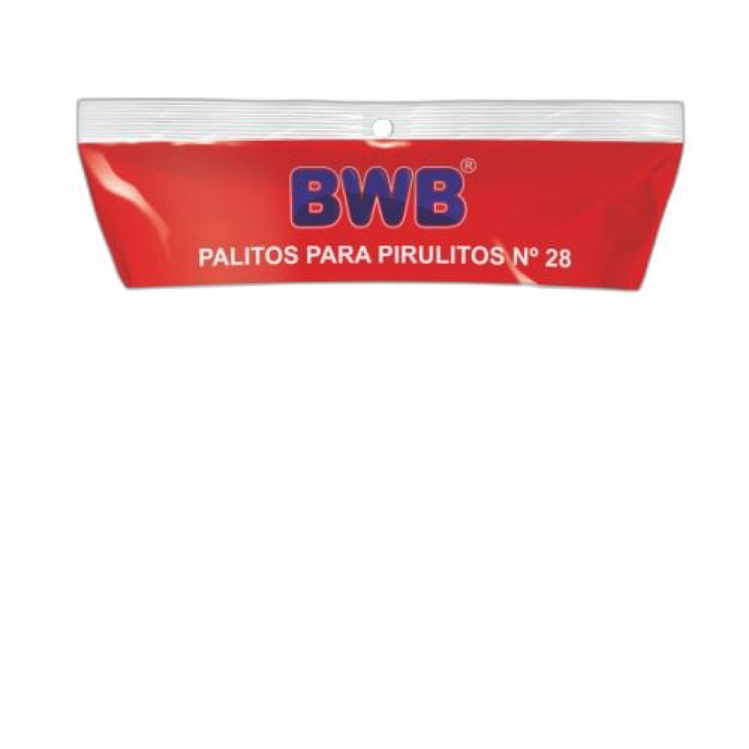 Detalhes do produto X Palito Pirulito N28 50Un Bwb Branco